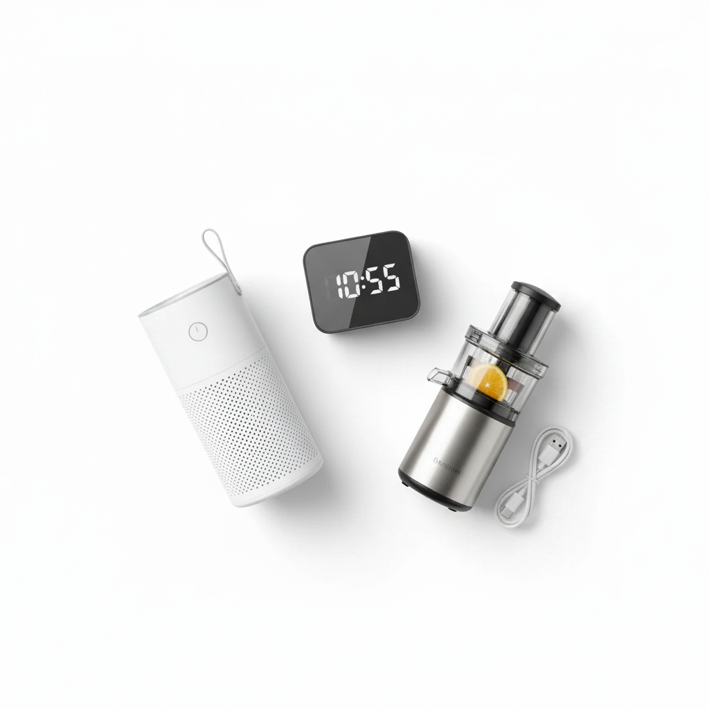 Portable gadgets flatlay